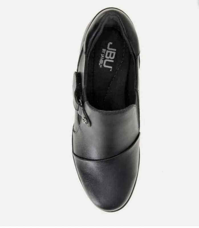 JBU Kyley Ladies' Heeled Adjustable Comfort Shoes Black/Brown
