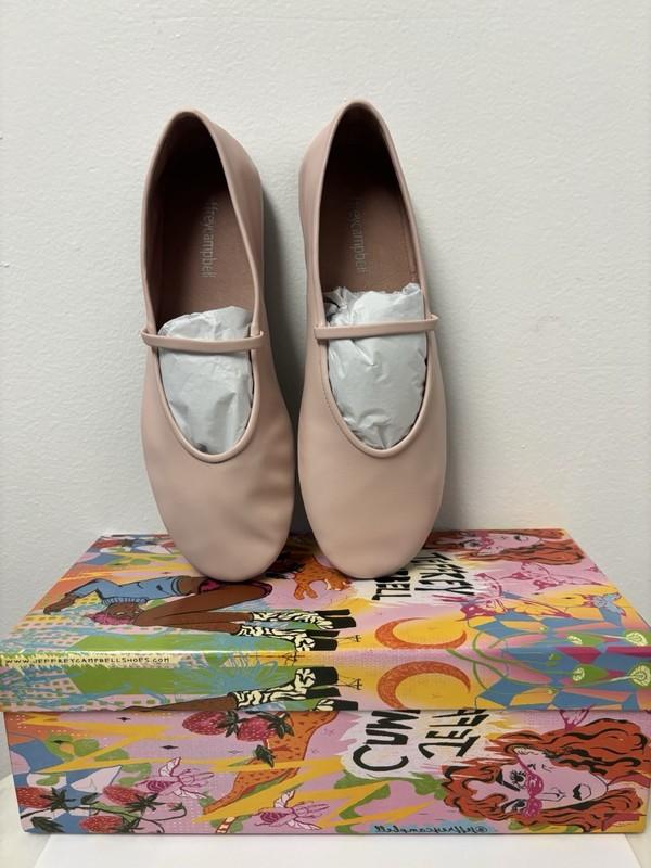 Jeffrey Campbell Pink Ballet Flats Mary Jane Shoes With Box - Women Size 6.5