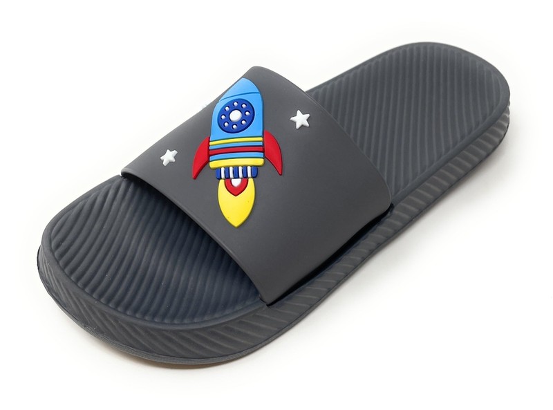 JEFFRICO Boys Comfort Sandals Kids Slip On Lightweight EVA Water Shower Slides