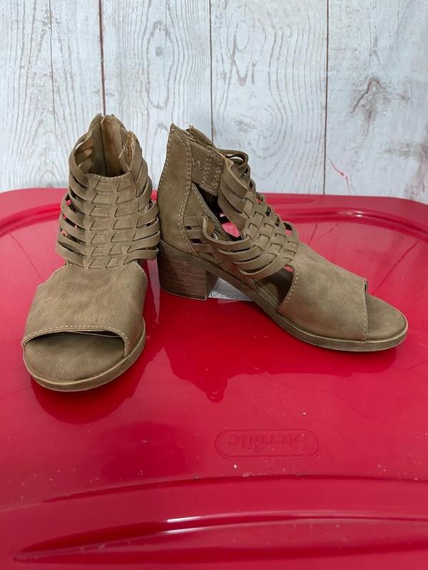 Jelly Pop Girls Strappy Sandals Open Toe Brown Size 12M