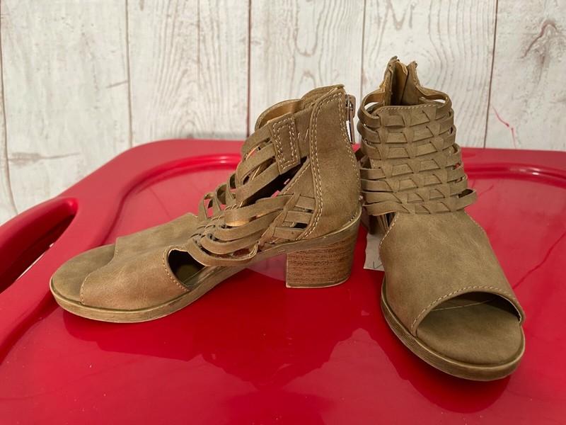 Jelly Pop Girls Strappy Sandals Open Toe Brown size 12M