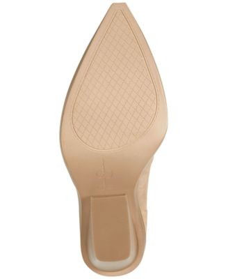 JESSICA SIMPSON Womens Beige Leeshi Slip On Leather Western Boot 8.5 M
