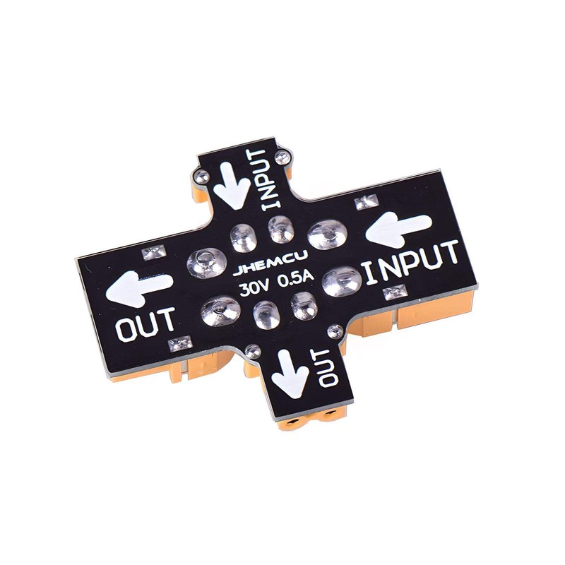 JHEMCU Smoke Stopper 1-6S XT60 / XT30 Resettable In-Line Fuse Short Circuit Prot