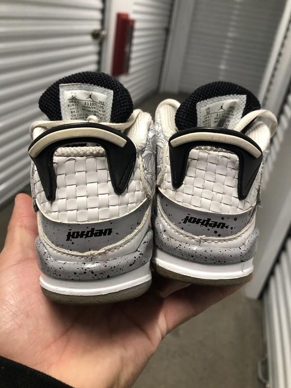 Jodan Dub Zero White Cement Size 5C