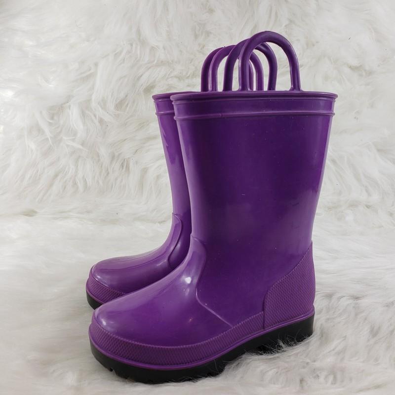 JOE BOXER Purple Rain Boots Little Girls Size US 7