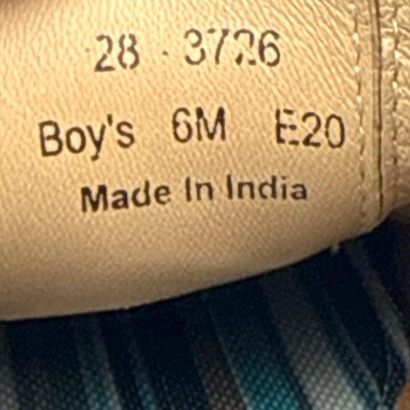 Johnston & Murphy Boys 6M Slip-On Leather Shoes Brown Casual Loafers E20 3726