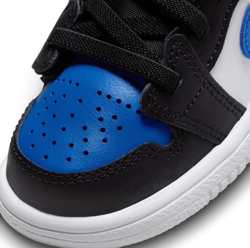 Jordan 1 Low ALT (TD) 'Alternate Royal Toe' White Black Blue Hook & Loop 7C-10C