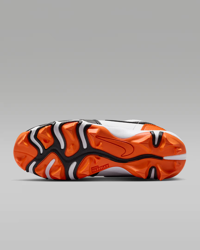 Jordan 1 Low Cleats Starfish White Black Little/Big Kids' (GS) Size 11C - 6Y