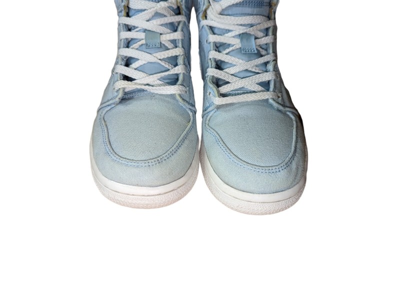 Jordan 1 Mid Canvas Ice Blue 2016 SIZE 4.5Y 554725-425