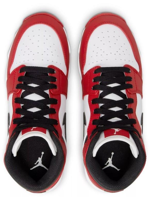 Jordan 1 Mid Youth Cleat 'Chicago' Red HF6883-106 Football Baseball 6Y Size