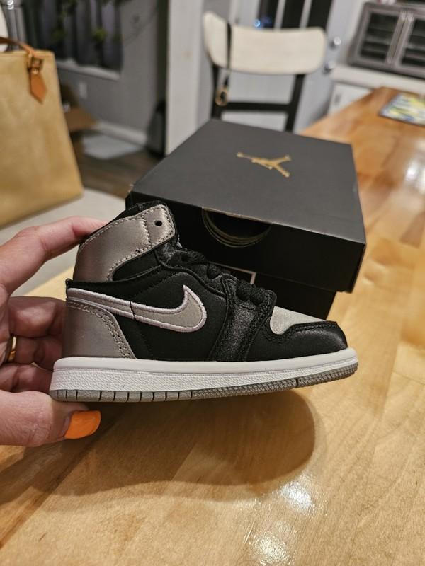 Jordan 1 Retro High OG TD Black Grey White 1Y NIB Satin Shadow FD5305 010