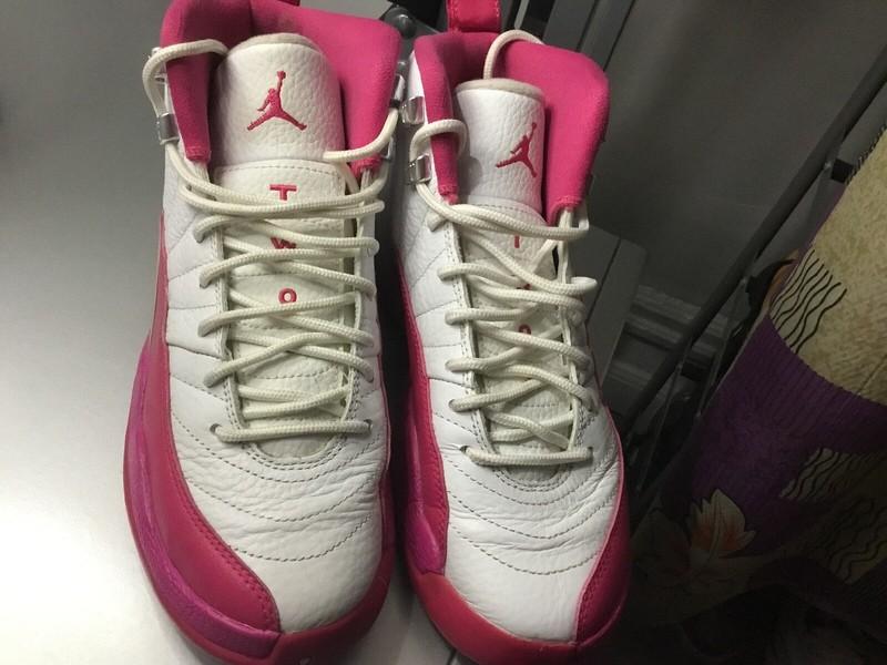 Jordan 12 Size 5Y Pink
