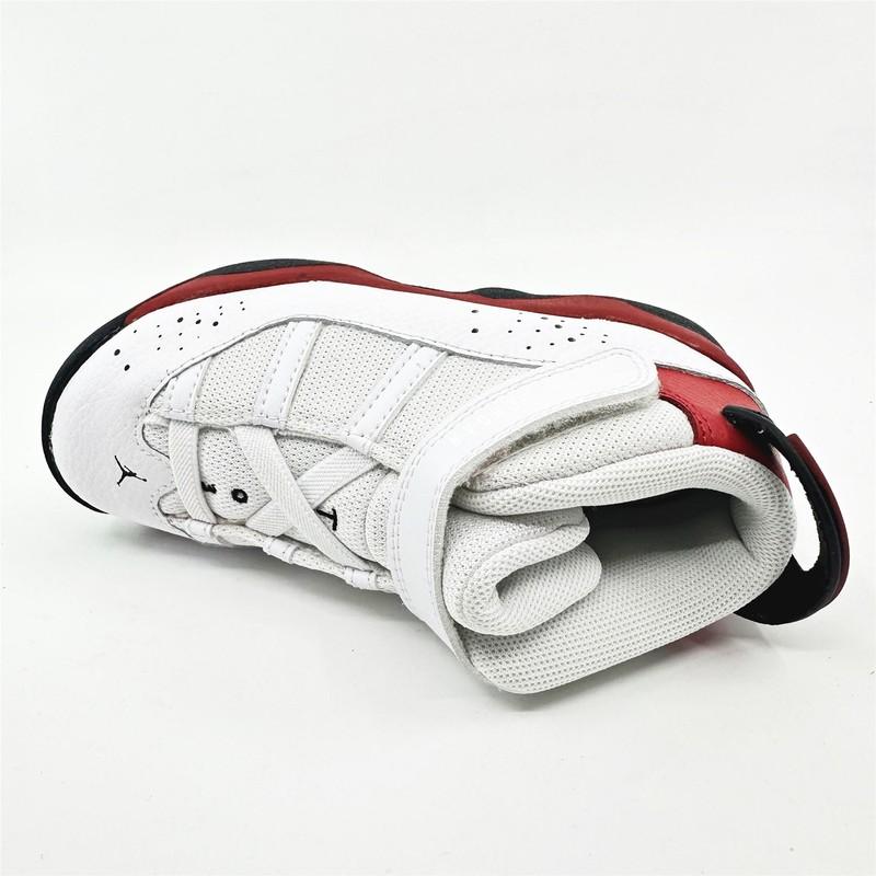 Jordan 6 Rings TD White Black University Red Baby Toddler Athletic Sneaker