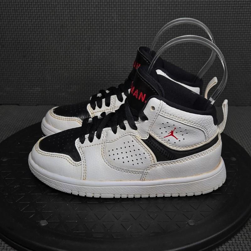 Jordan Acess Shoes Toddler Sz 11 White Black Red Lace Up Sneakers Trainers