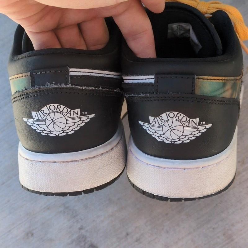 Jordan Air 1 Low Dunk Black Hologram Sneakers Youth 7