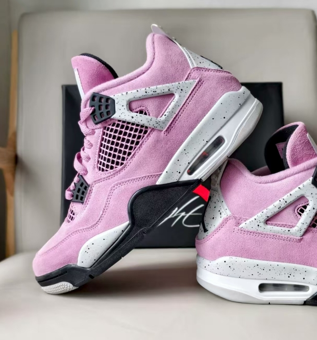 Jordan Air Jordan 4 "Orchid" Mid-Top Retro Basketball Shoes-Unisex