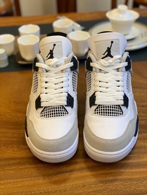 Jordan Air Jordan 4 Rerto "military Black" Mid-Top Basketball Shoes Man