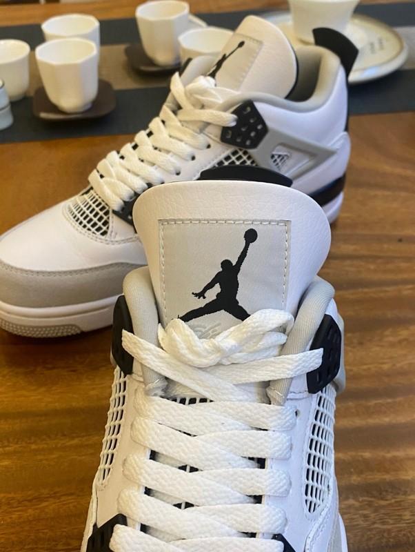 Jordan Air Jordan 4 Rerto "military Black" Mid-Top Basketball Shoes Man