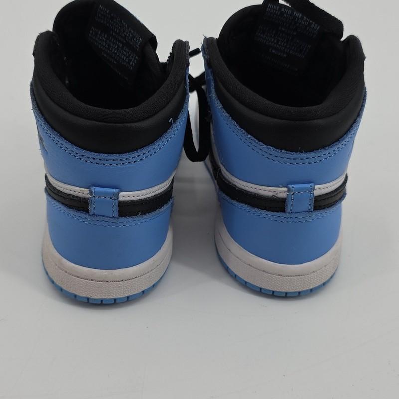 Jordan Black And Blue Sneakers High-Top Style Size 10