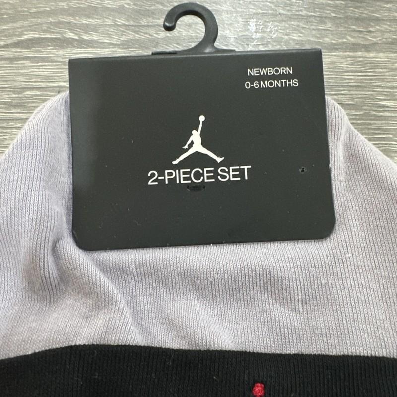 Jordan Booties Crib Hat And Booties Shoes Socks Baby Newborn 0/6 Gray Black