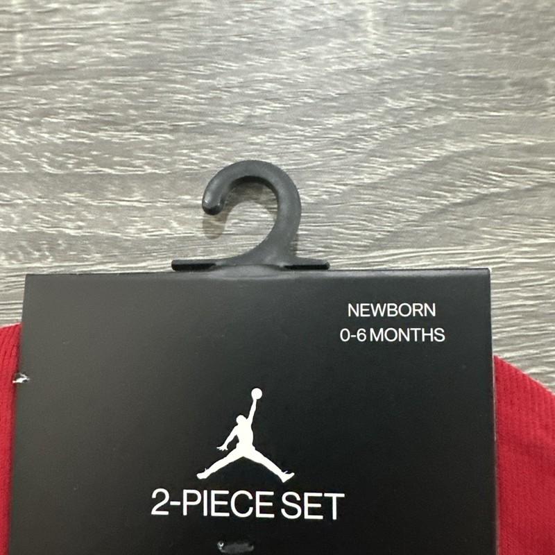 Jordan Booties Crib Hat And Booties Shoes Socks Baby Newborn 0/6 Red And Black