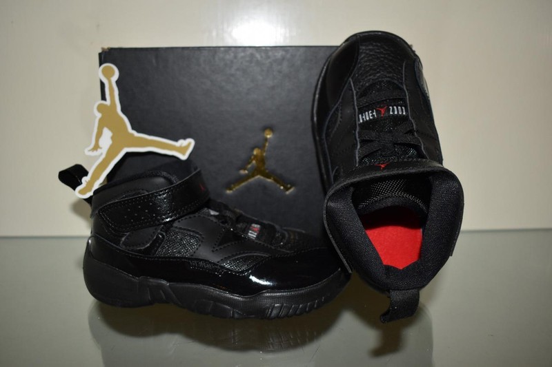 Jordan Jumpman Two Trey (TD) Baby Toddler Shoes DQ8433 003 Black NIB