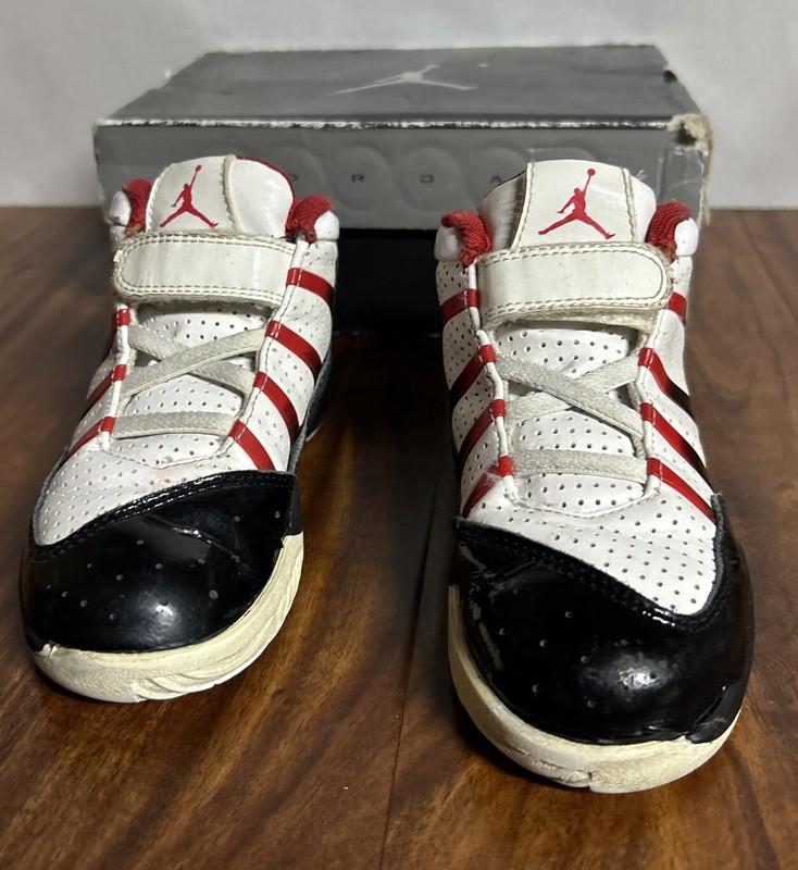 Jordan Play In These F (TD) 10C White/ Varsity Red-Black 441407 101