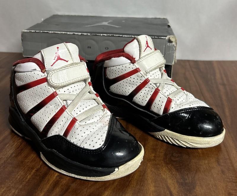 Jordan Play In These F (TD) 10C White/ Varsity Red-Black 441407 101