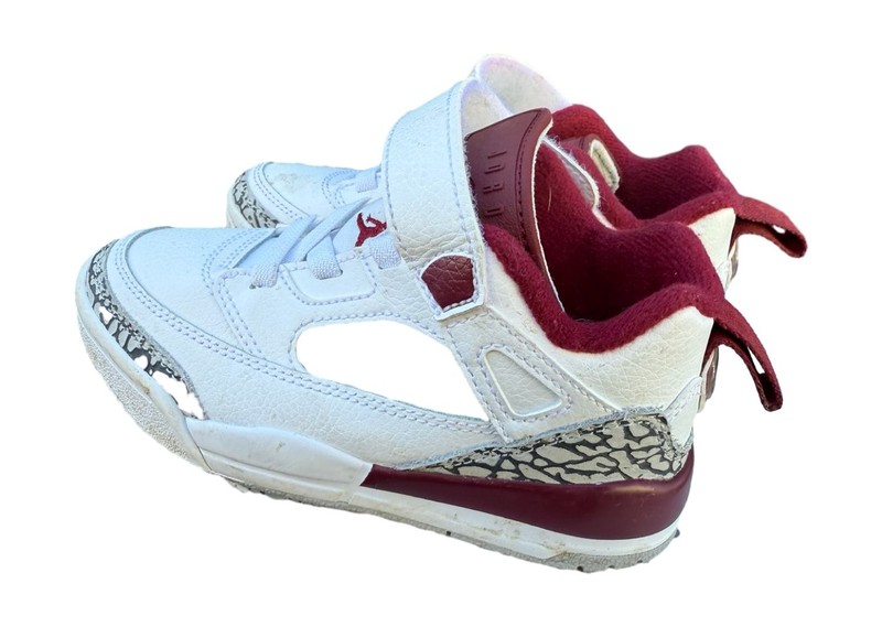 Jordan Spizike Low PS White Team Red Elephant Print Toddler 11C