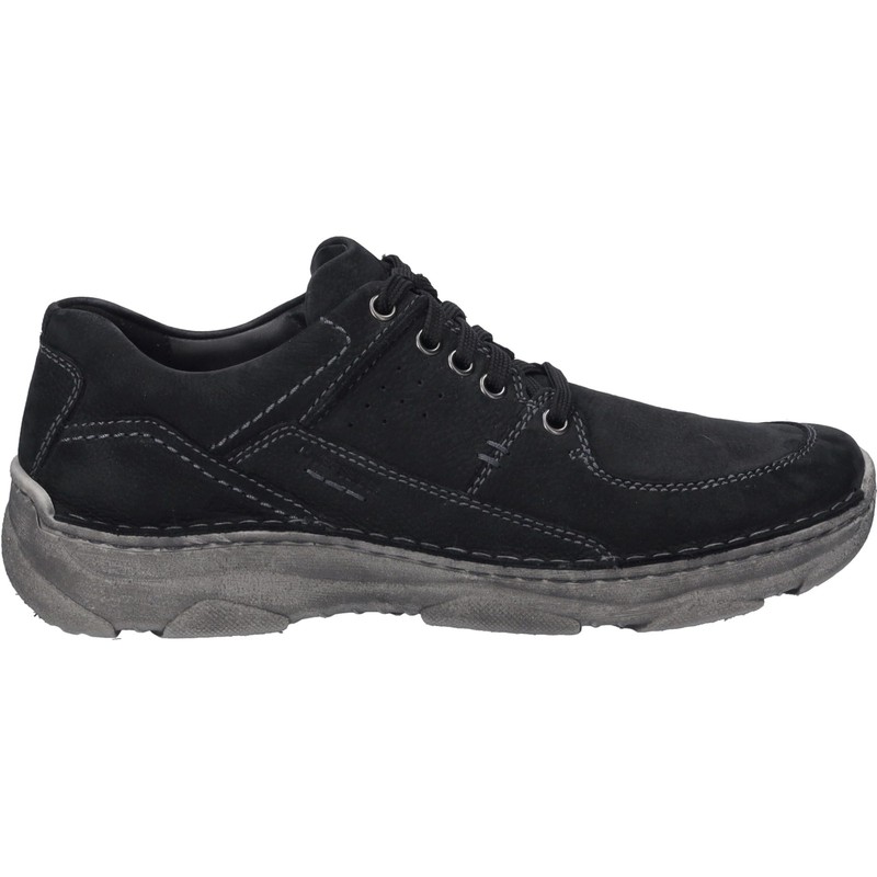 Josef Seibel Men's Liam 01 Comfort Lace Up Casual Shoe Black Size 8-8.5 EU 41