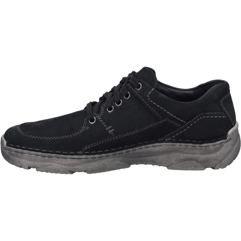 Josef Seibel Men's Liam 01 Comfort Lace Up Casual Shoe Black Size 8-8.5 EU 41