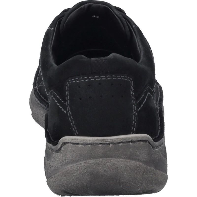 Josef Seibel Men's Liam 01 Comfort Lace Up Casual Shoe Black Size 8-8.5 EU 41
