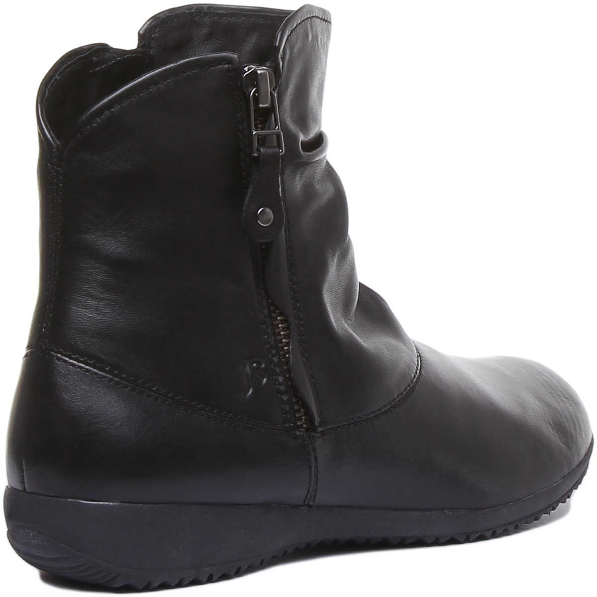 Josef Seibel Naly 24 Soft Leather Ruched Zip Ankle Womens Boot Bordo Size 5 - 10