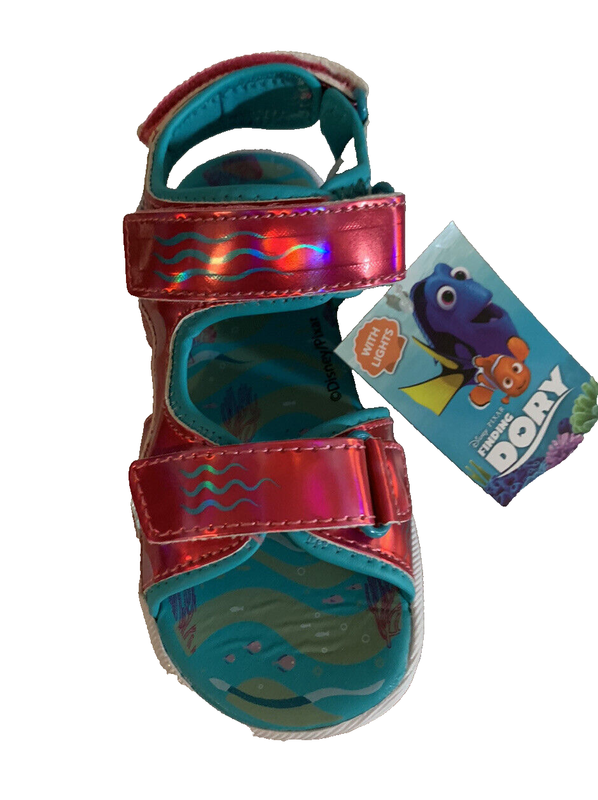 Josmo Finding Dory Girls Fashion Sandals Red/Blue 11 M US Little Kid