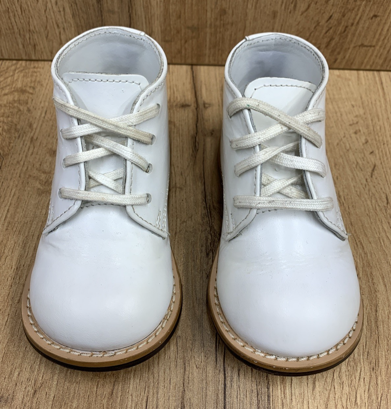 Josmo Walker Kids Baby Toddler Shoes 8190 All Leather White Size 6
