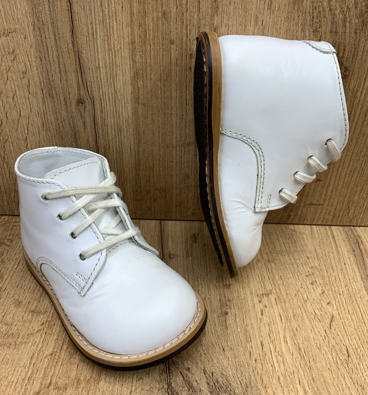 Josmo Walker Kids Baby Toddler Shoes 8190 All Leather White Size 6