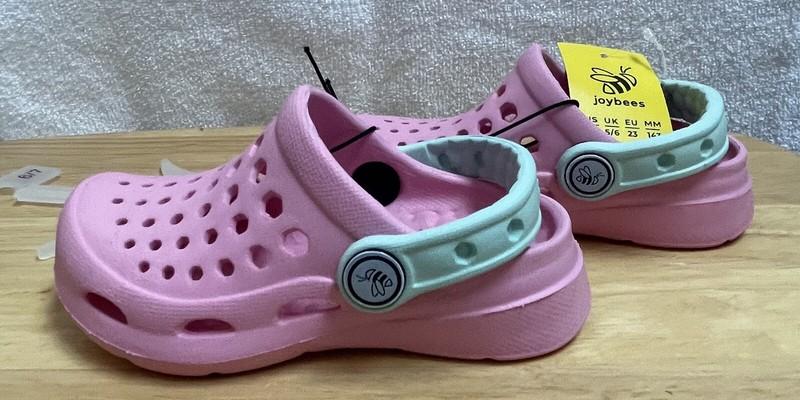 Joybees toddler Girls Size 6/7 Active Aqua ￼ Slip On Pink New With Tags
