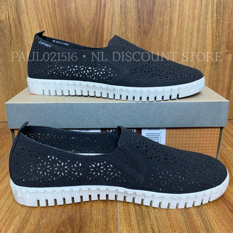 JSPORT Women's Floral Tennis Shoes Sneaker ~ Black ~ Sizes & Condition
