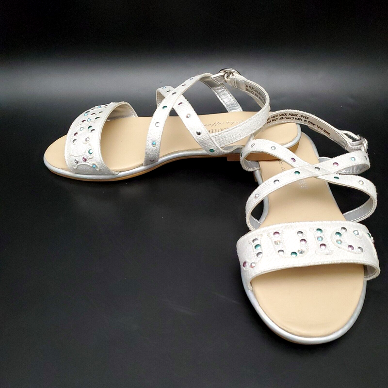 Juicy Couture Slingback Rhinestones Sandals Girls Size 3 M