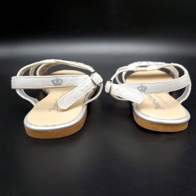 Juicy Couture Slingback Rhinestones Sandals Girls Size 3 M