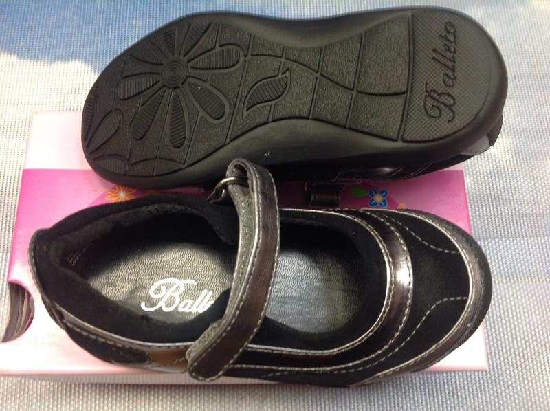 Jumping Jacks Leather V Mary Janes Dress Shoes Toddler Size 8W To Kid 2.5W