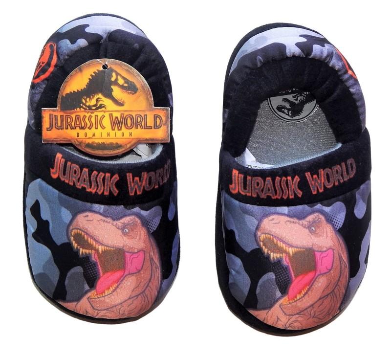 JURASSIC WORLD DOMINION Plush Camo T-Rex Slippers Sizes 7-8 9-10 or 11-12 NWT