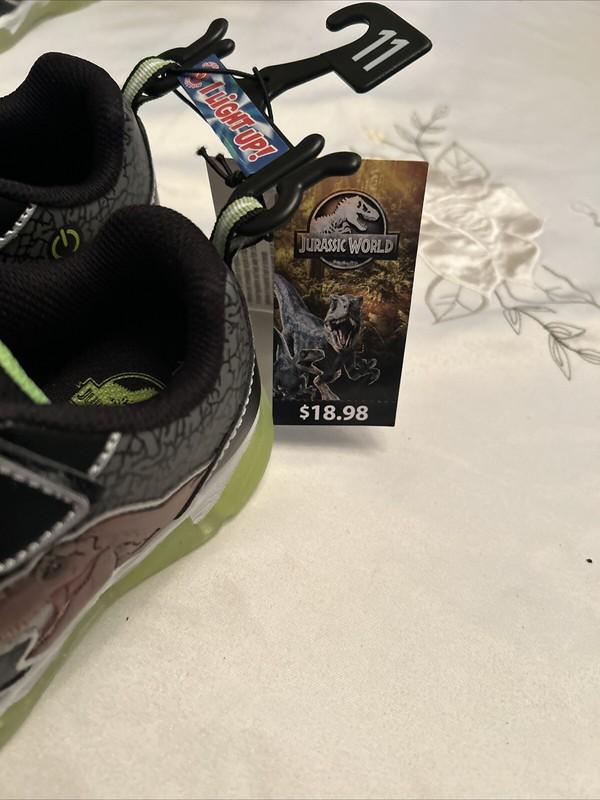 Jurassic World Kids Athletic Sneakers Lighted Footwear -11