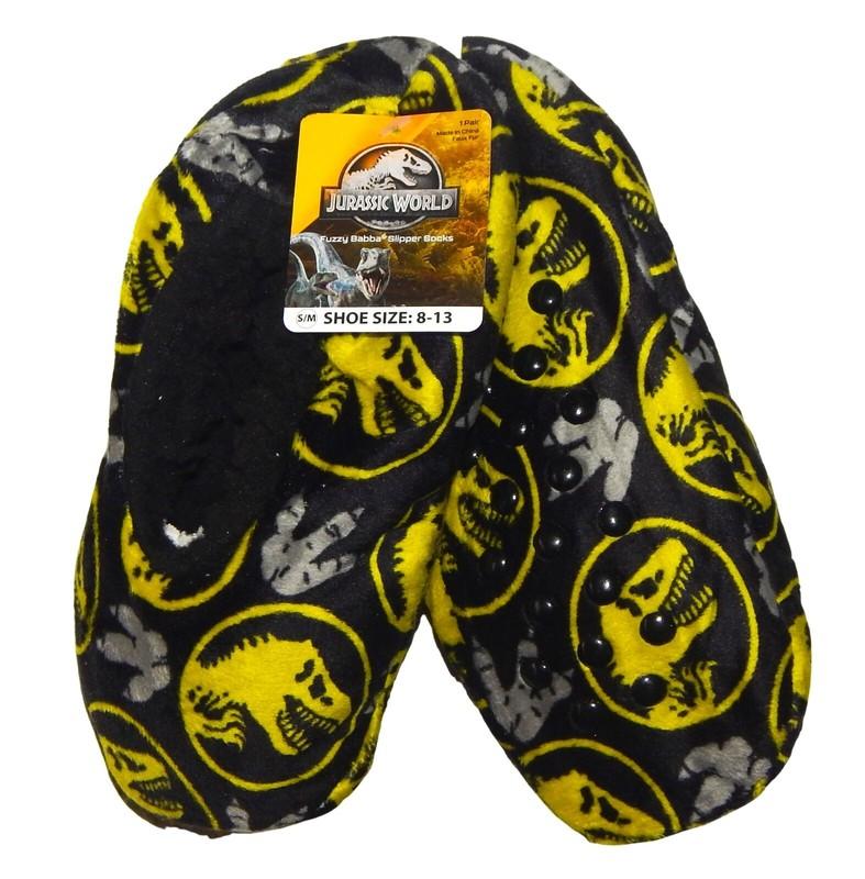 JURASSIC WORLD PARK Fuzzy Babba Dinosaur Slippers Size S/M (8-13) or M/L (13-4)