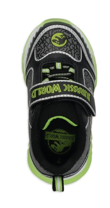 Jurassic World Theme T-Rex Toddler Boys Light-up Athletic Sneakers Shoes: 11-12