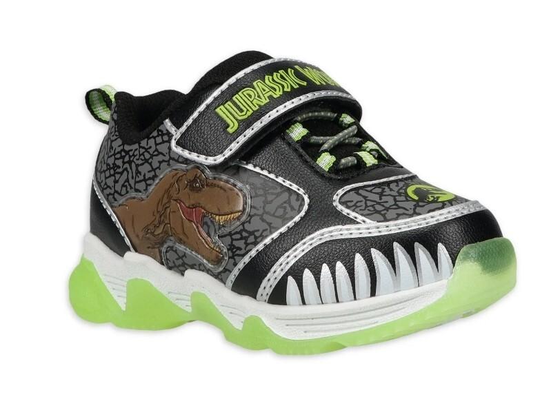 Jurassic World Theme T-Rex Toddler Boys Light-up Athletic Sneakers Shoes: 11-12
