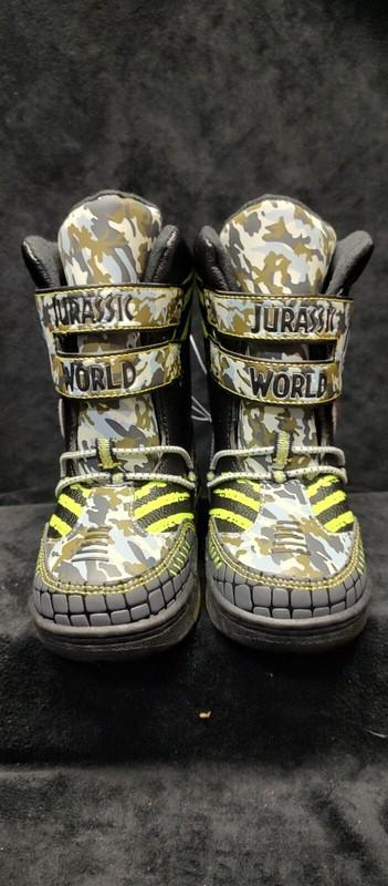 Jurassic World Toddler Boys Lighted Dinosaur Boots T-REX - Size 7