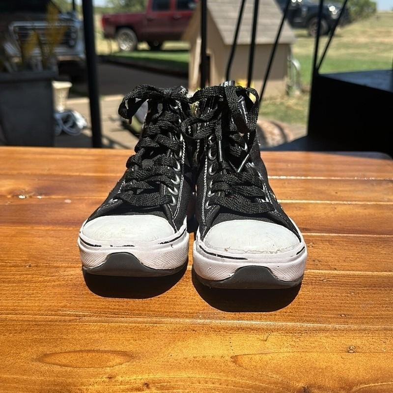 Justice Girls Hightop Combat Sneakers Size 13