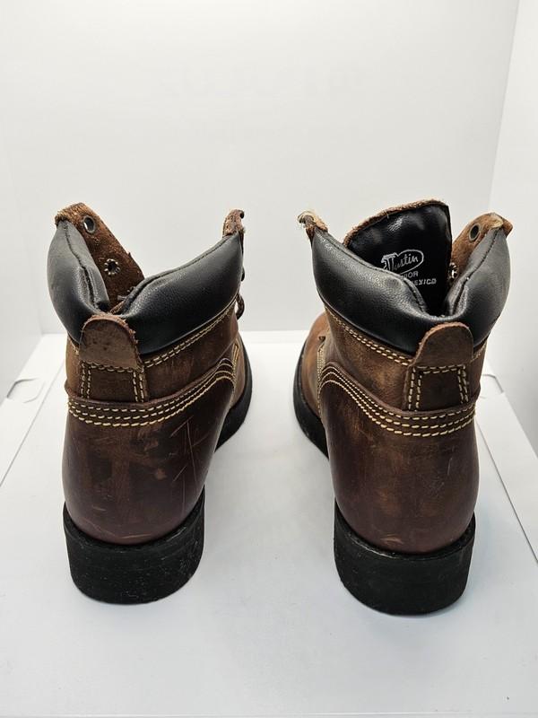 JUSTIN Juniors BROWN LEATHER KILTIE WESTERN Lace Up BOOTS SZ 13 D