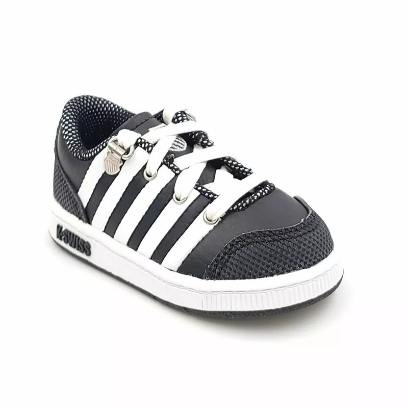 K Swiss Baby Infants Grande Court TW Low Top Sneakers Size US 6 Black White